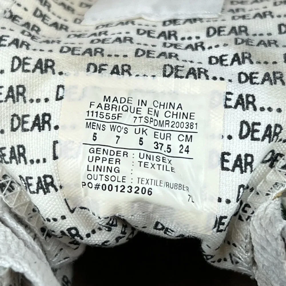 Womens Converse Love Note High‎ Top Canvas CTAS Shoes Sneakers Size 7 M GUC